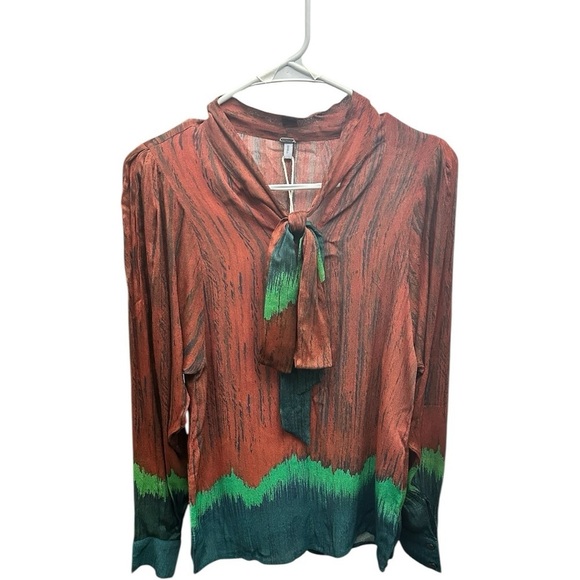 **✨ Bl^nk London Boho Luxury Designer Top - New with Tags! ✨** Oversized Small - Picture 2 of 3